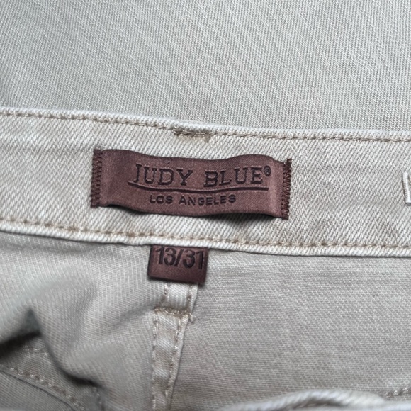 Judy Blue Bootcut Khaki Tan Jeans Stretchy Flare Mid Rise Size 13/31 JB88504 - Picture 6 of 9